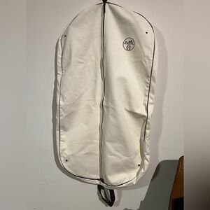 Hermes cream canvas garment bag 24 x 44